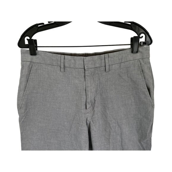 J.CREW BOWERY Trousers 100% Cotton Heather Gray Strait Cut Size 32/30 - Picture 6 of 8